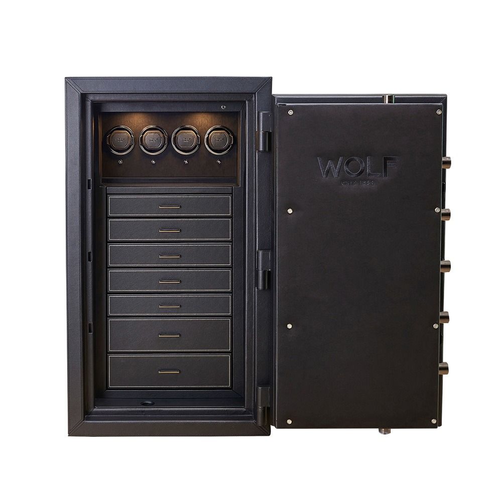 Athos 4 Piece Watch Winder and Jewelry Safe