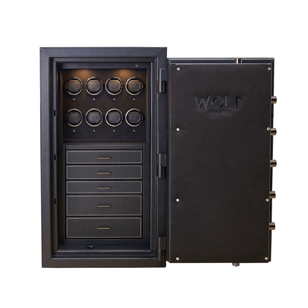 Athos 8 Piece Watch Winder and Jewelry Safe